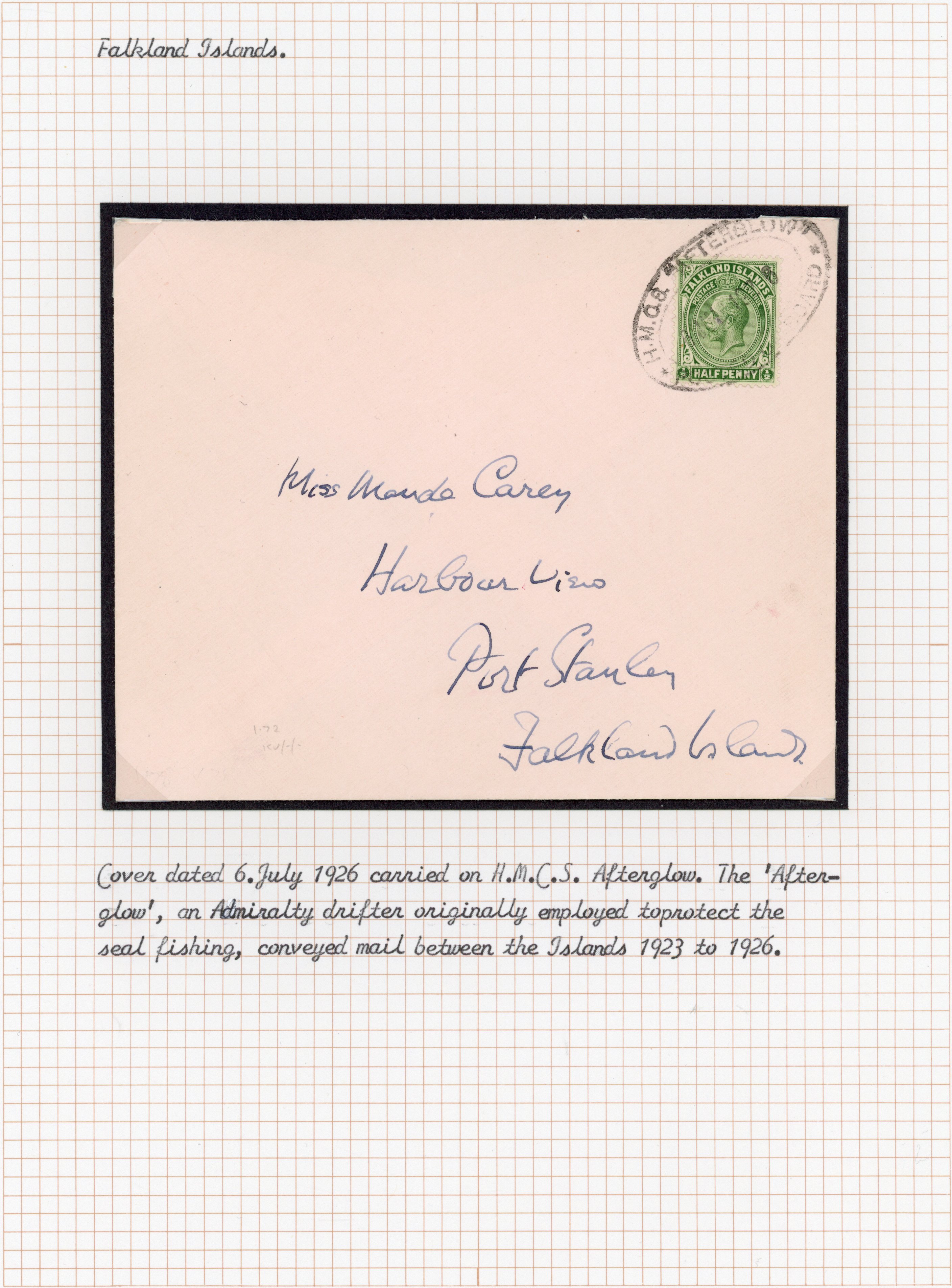Falkland Islands HMS Afterglow collection