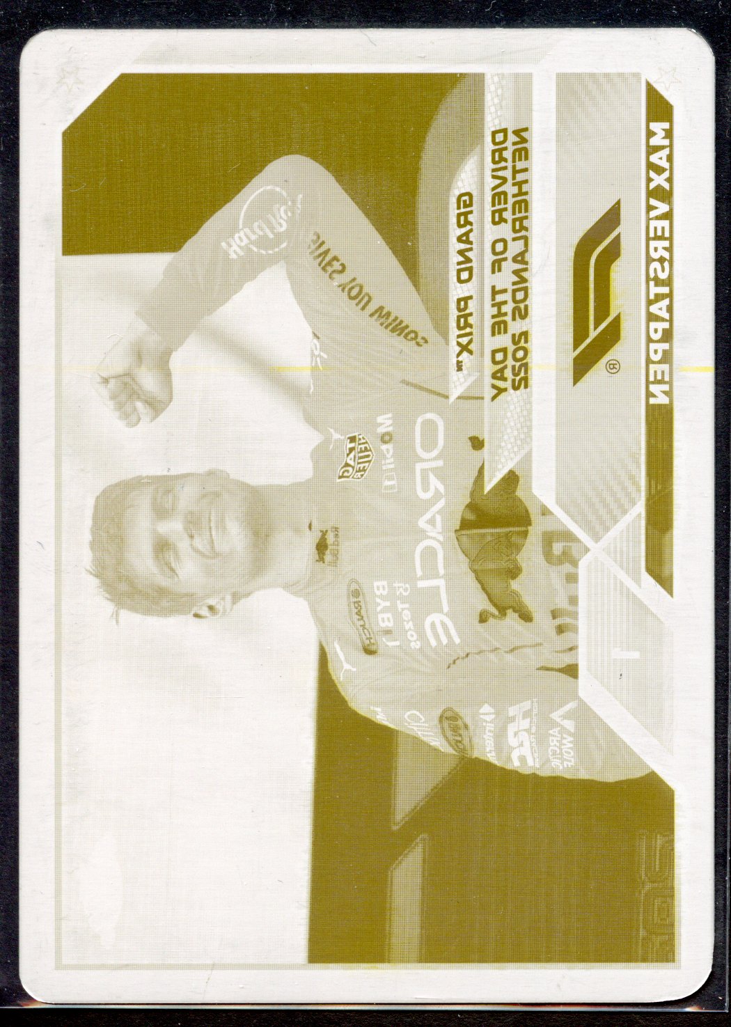 <p>2023 Topps Chrome F1 Max Verstappen Yellow Printing Plate #180</p>