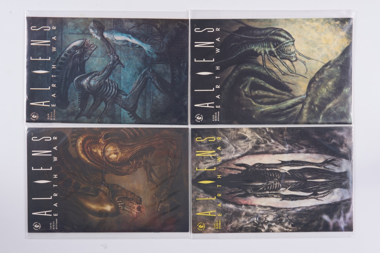 Alien Earth War Complete Set (Dark Horse Comics, 1990) Bundle of 4