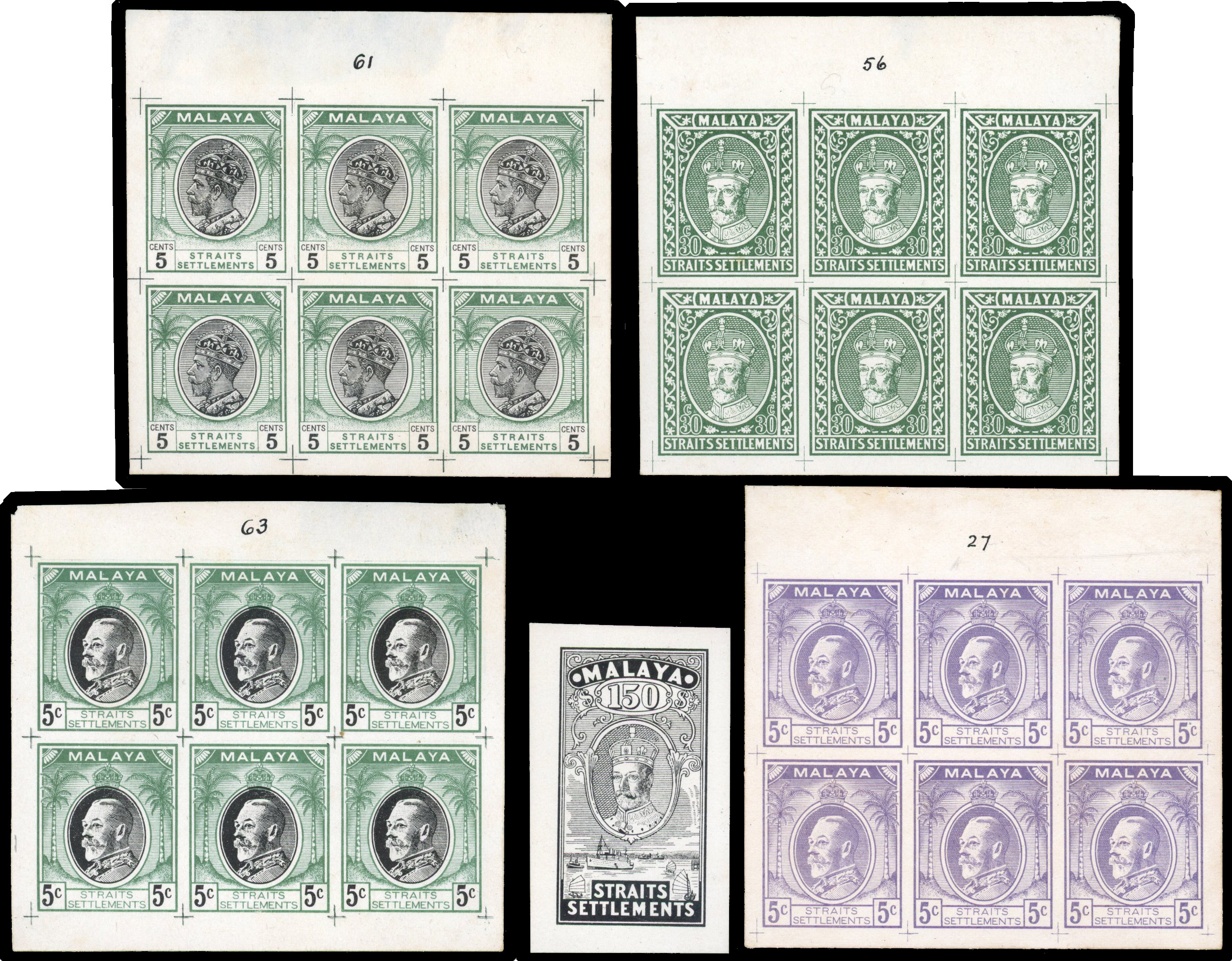 Straits Settlements 1933-34 Survey Department Essays group