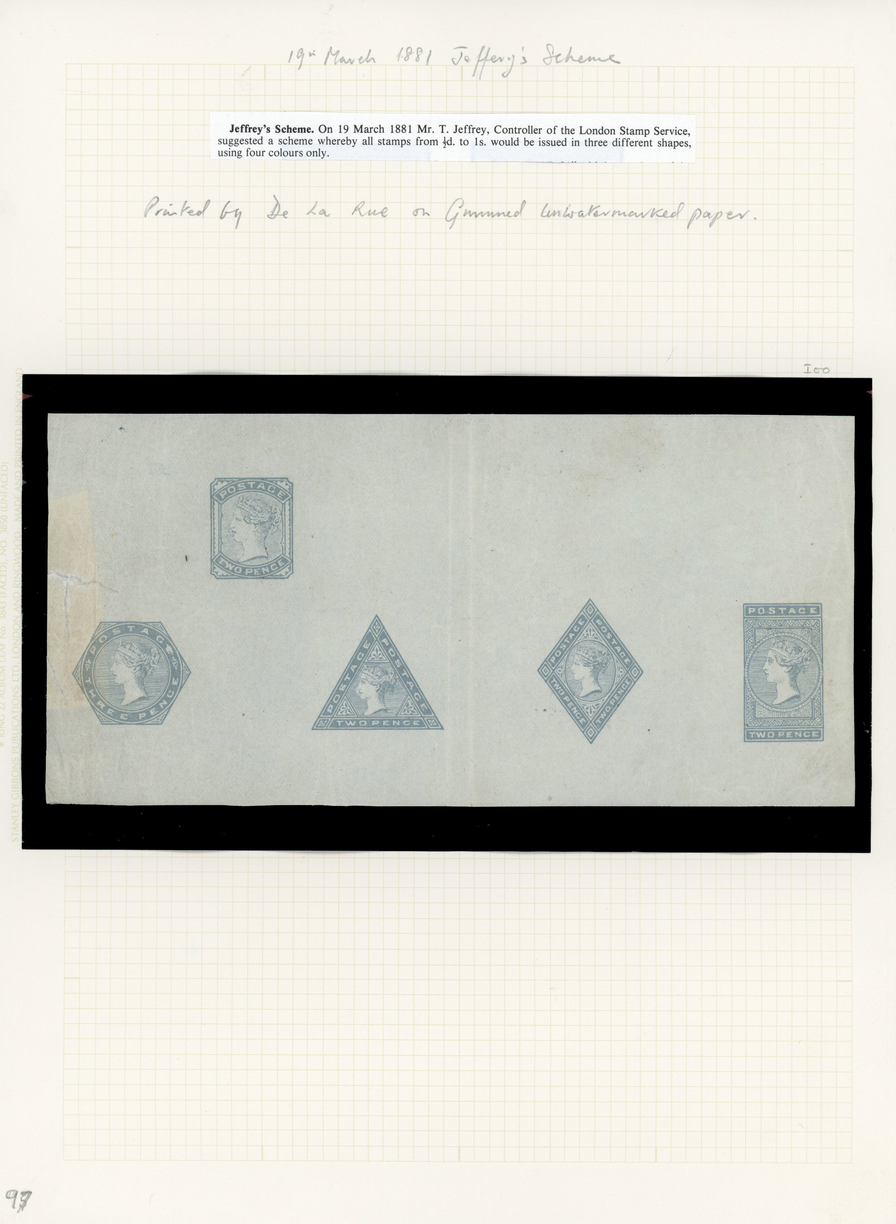 c.1880 T. Jeffery’s Essay Sheet in slate