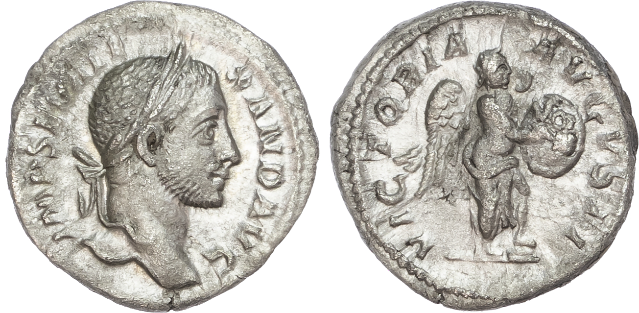 Severus Alexander (AD 222-235) AR Denarius, Rome, AD 230, 3.19g. 
