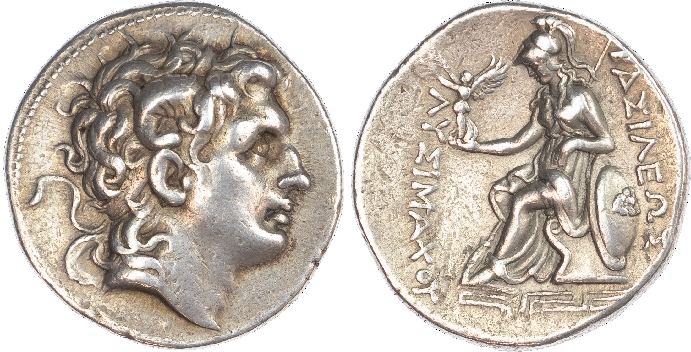 Kingdom of Thrace, Lysimachos (306-281 BC) AR Tetradrachm, mint of Magnesia ad Meandrum, c. 297‑281 BC, 16.93g. Head of the