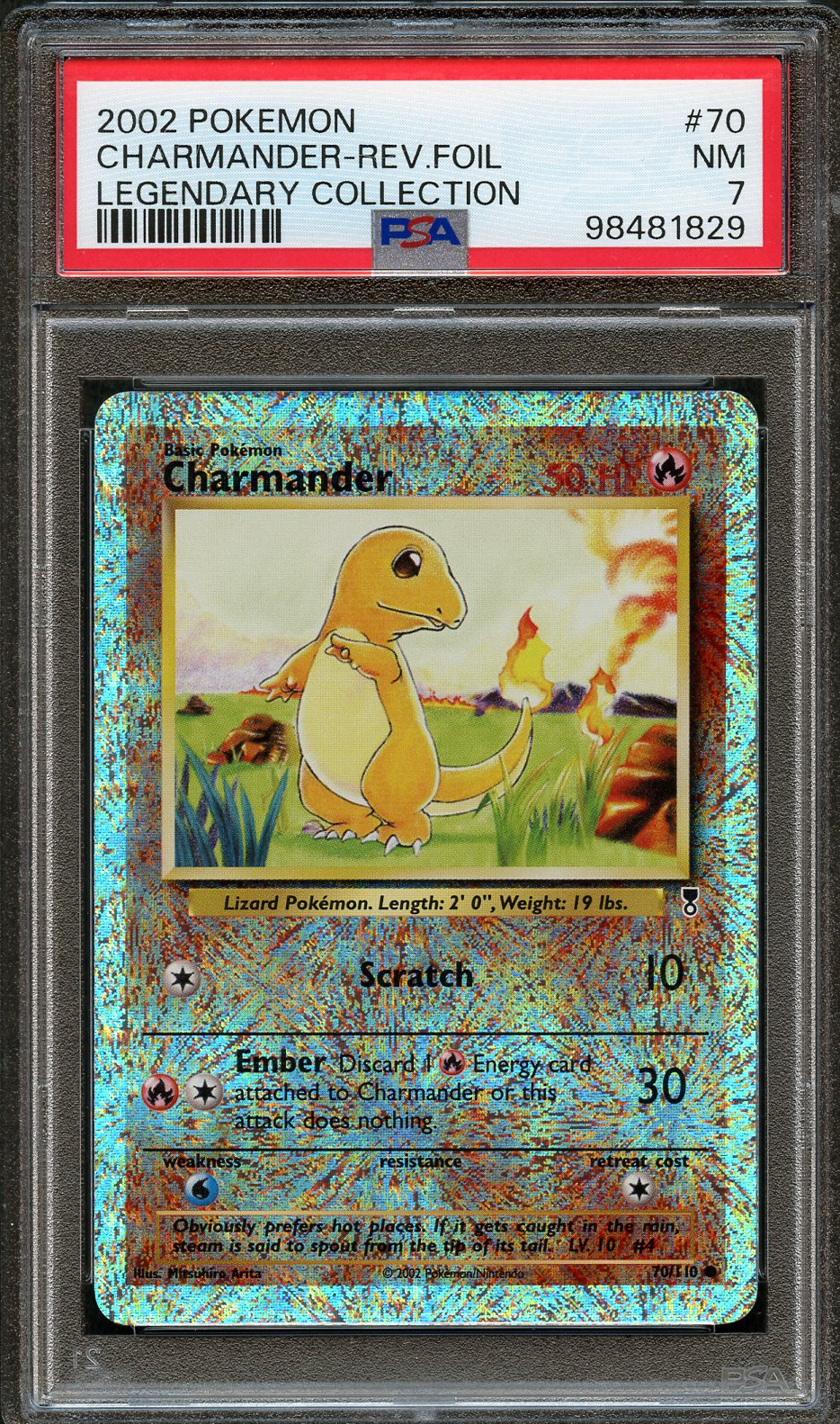 PSA 7 - Charmander - Legendary Collection Reverse Holo