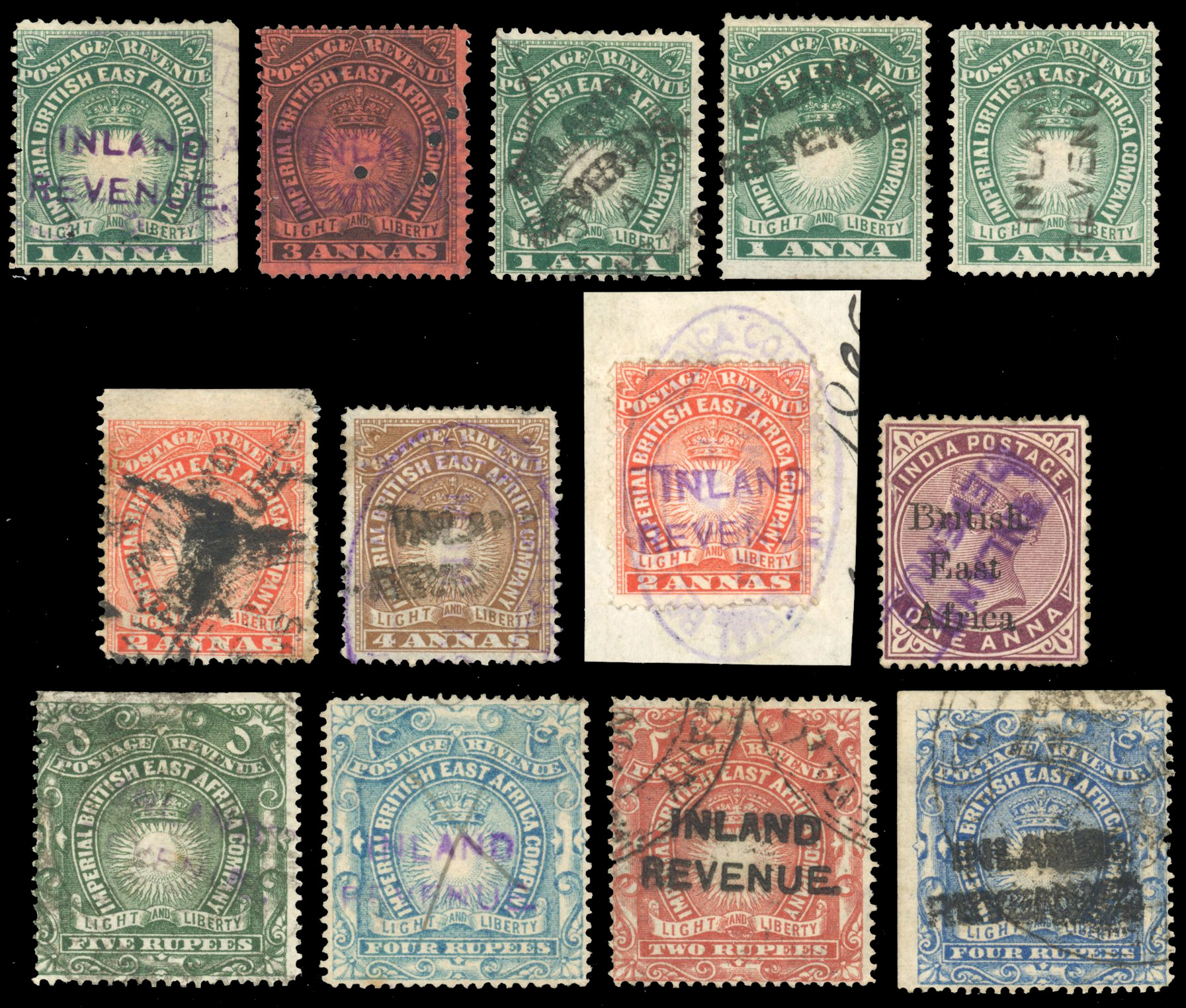 British East Africa Revenues; 1890s Inland Revenue group used