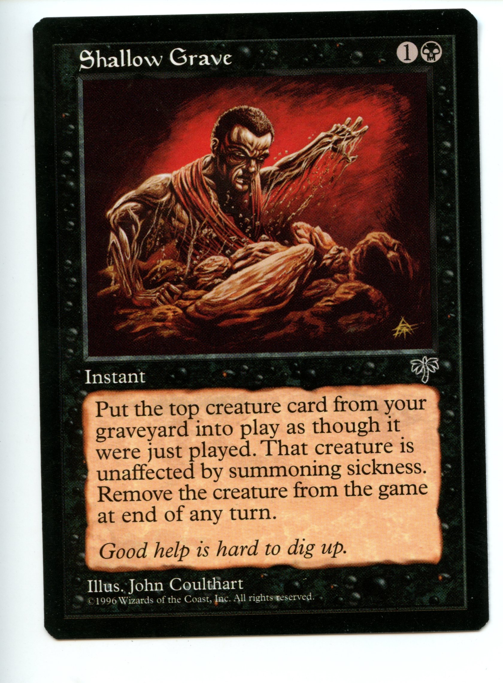 Magic the Gathering - Shallow Grave  - Mirage - Near Mint