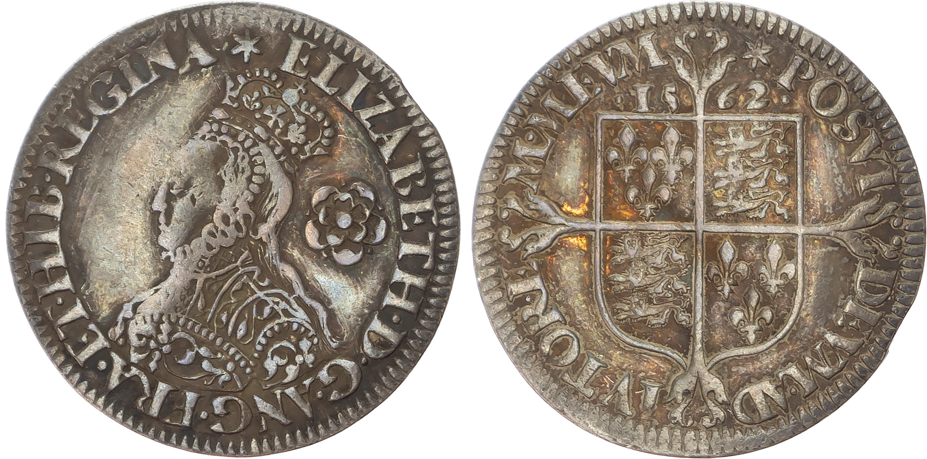 Elizabeth I (1558-1603), AR Sixpence, 1562. [2]