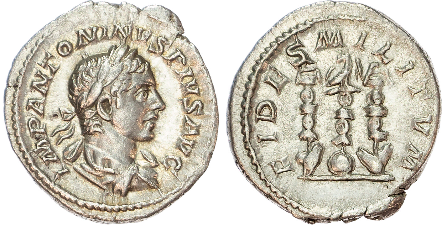 Elagabalus (AD 218-222) AR Denarius, Rome, AD 220-222, 2.92g. 