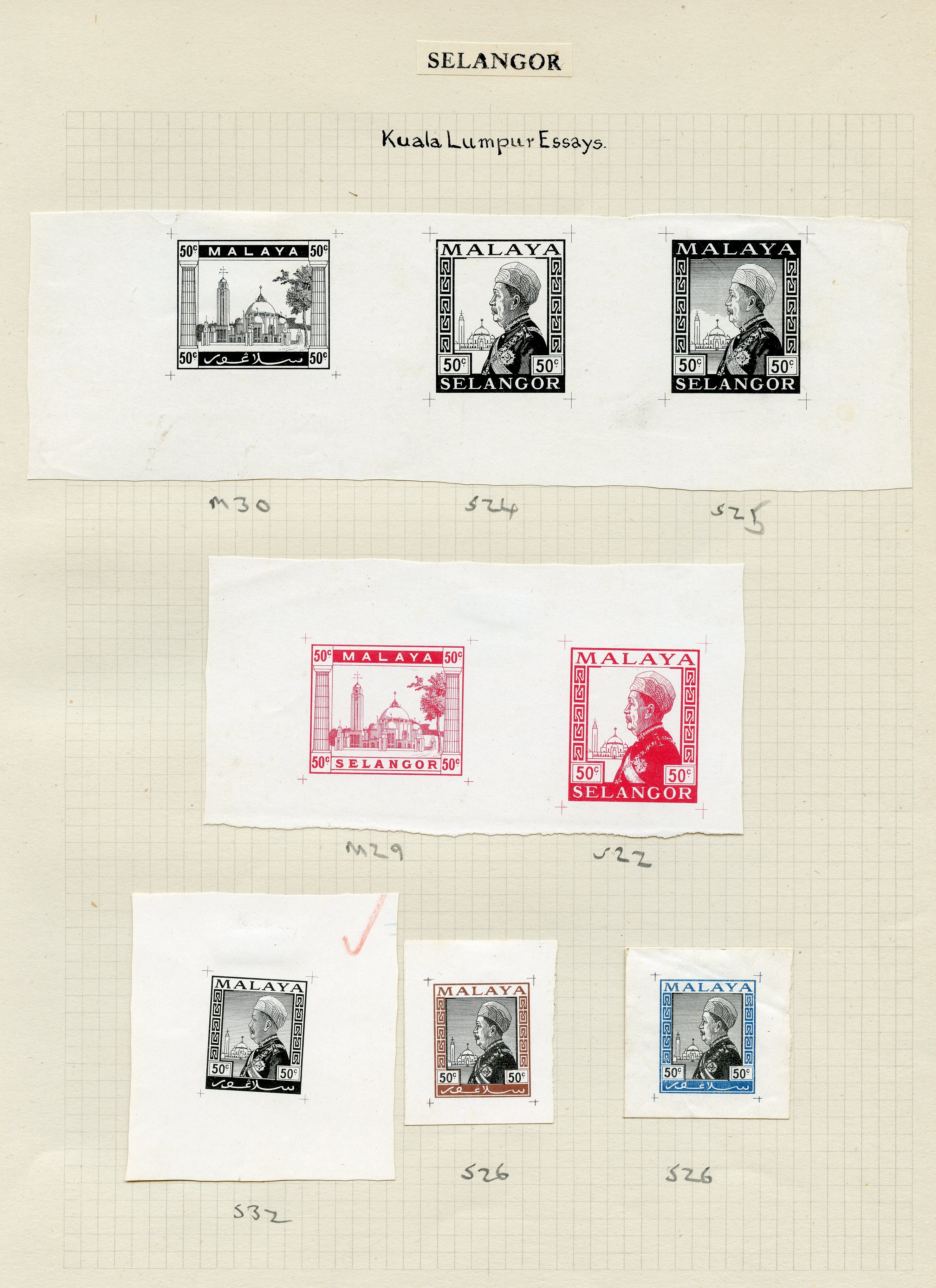 1933-34 Survey Department eight essays on glazed paper