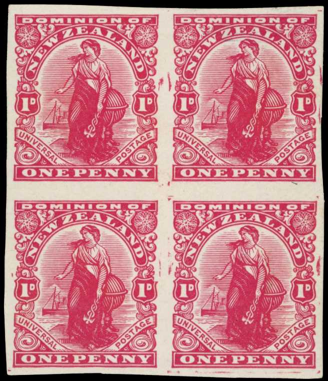 1909 1d Dominion on DLR chalk-surfaced...