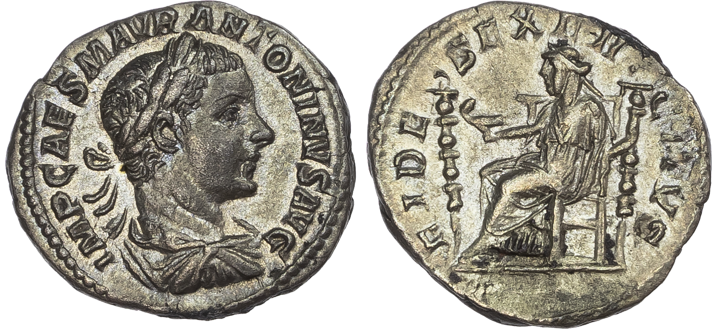 Elagabalus (AD 218-222) AR Denarius, Rome, AD 219, 2.71g. 