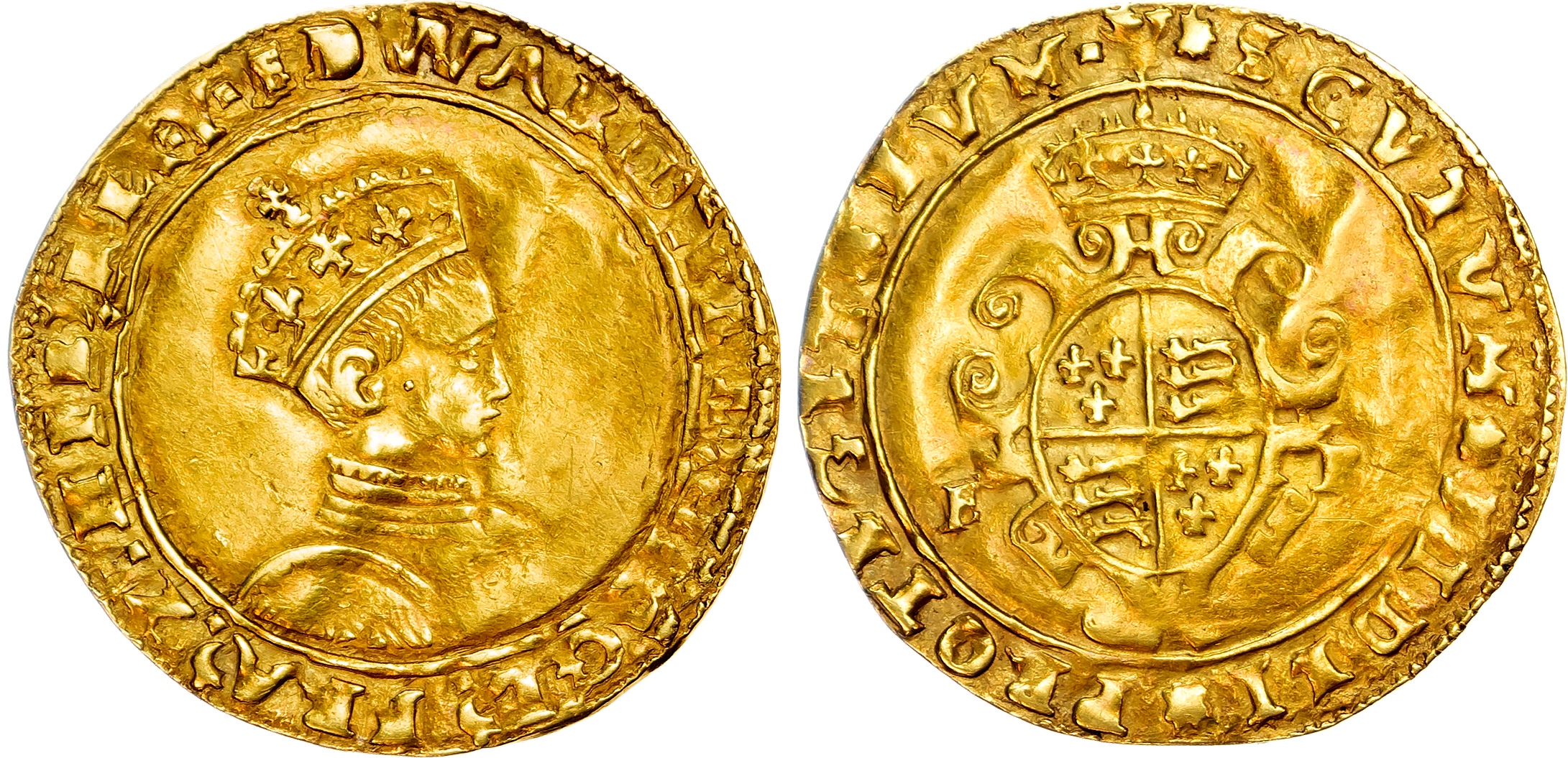 Edward VI (1547‑1553), AV Half‑Sovereign, Second Period,