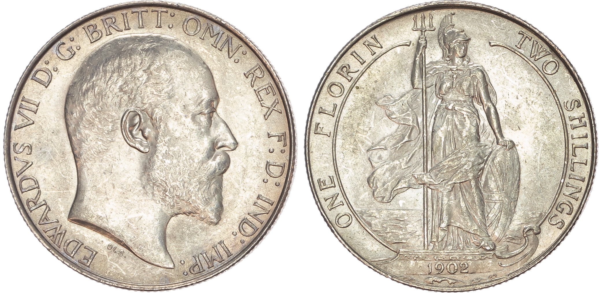 Edward VII (1901-1910), Florins, 1902