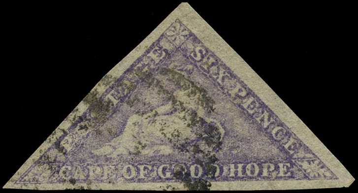 1864 6d bright mauve used with large to...