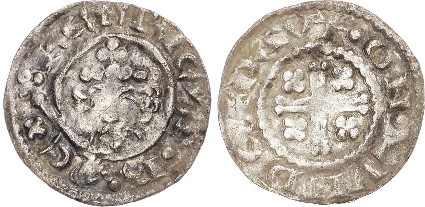 Henry II (1154-1189), AR Penny, Short Cross Coinage (1180-1189), Class 1b, London mint, Davi as moneyer.