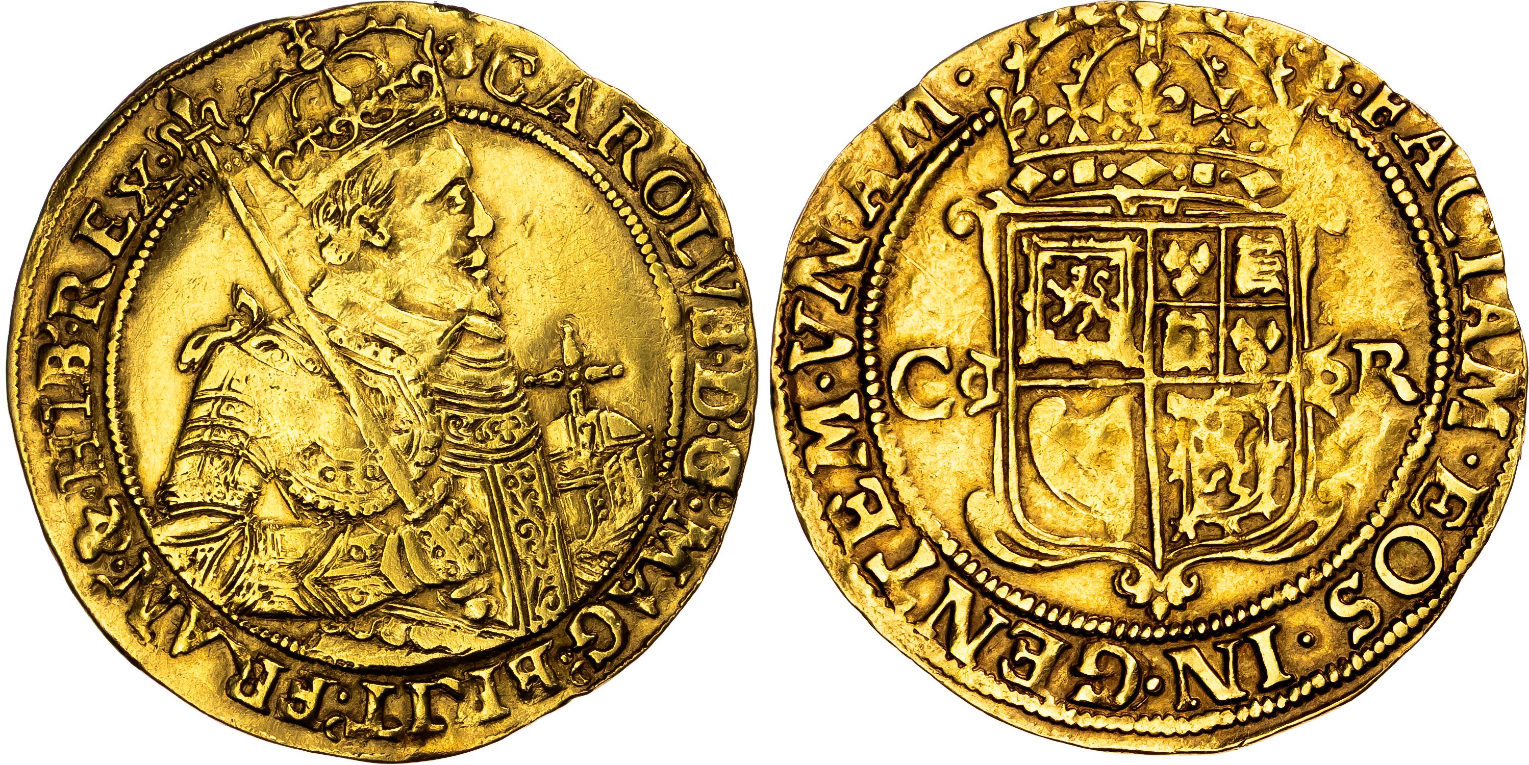 Scotland, Charles I (1625-1649), AV Unit, Edinburgh mint, mm. thistle.