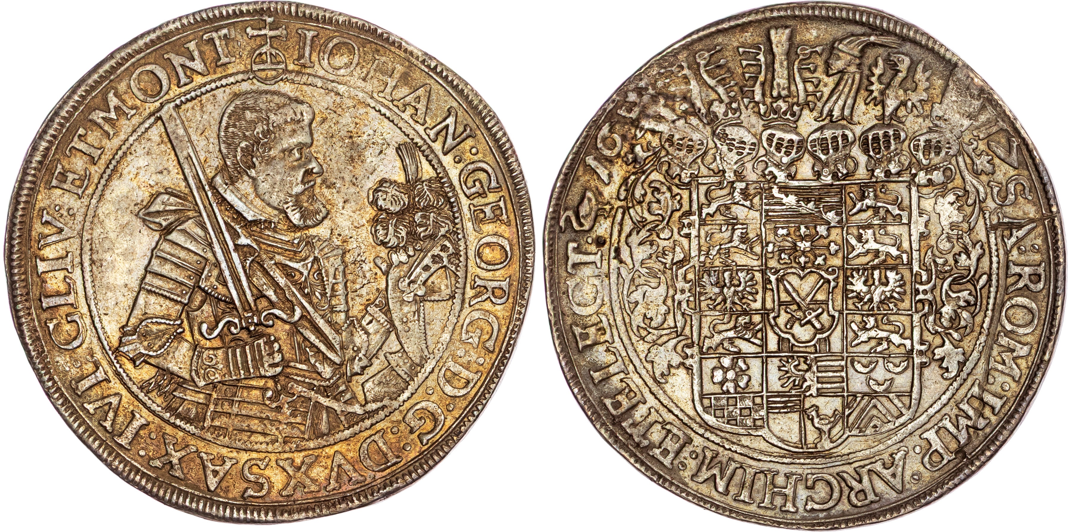 Germany, Saxony, Johann Georg I (1615-1656), silver Taler, 1617