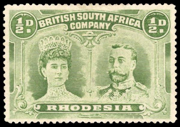 † ½d apple green RJL 6 group position 97 mint