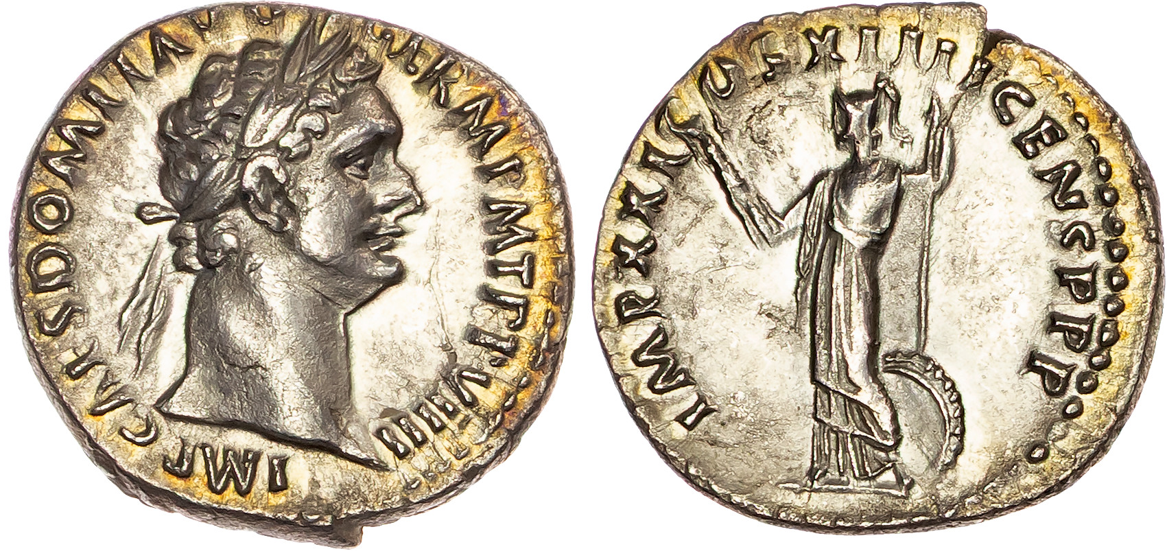 Domitian (AD 81-96) AR Denarius, Rome, AD 89, 3.21g.