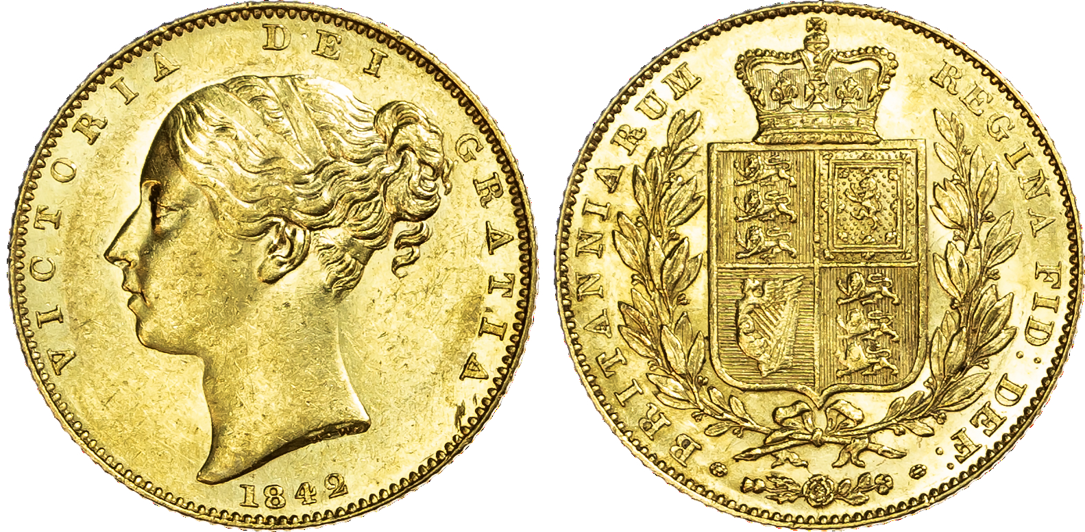 Victoria (1837-1901), Sovereign, 1842