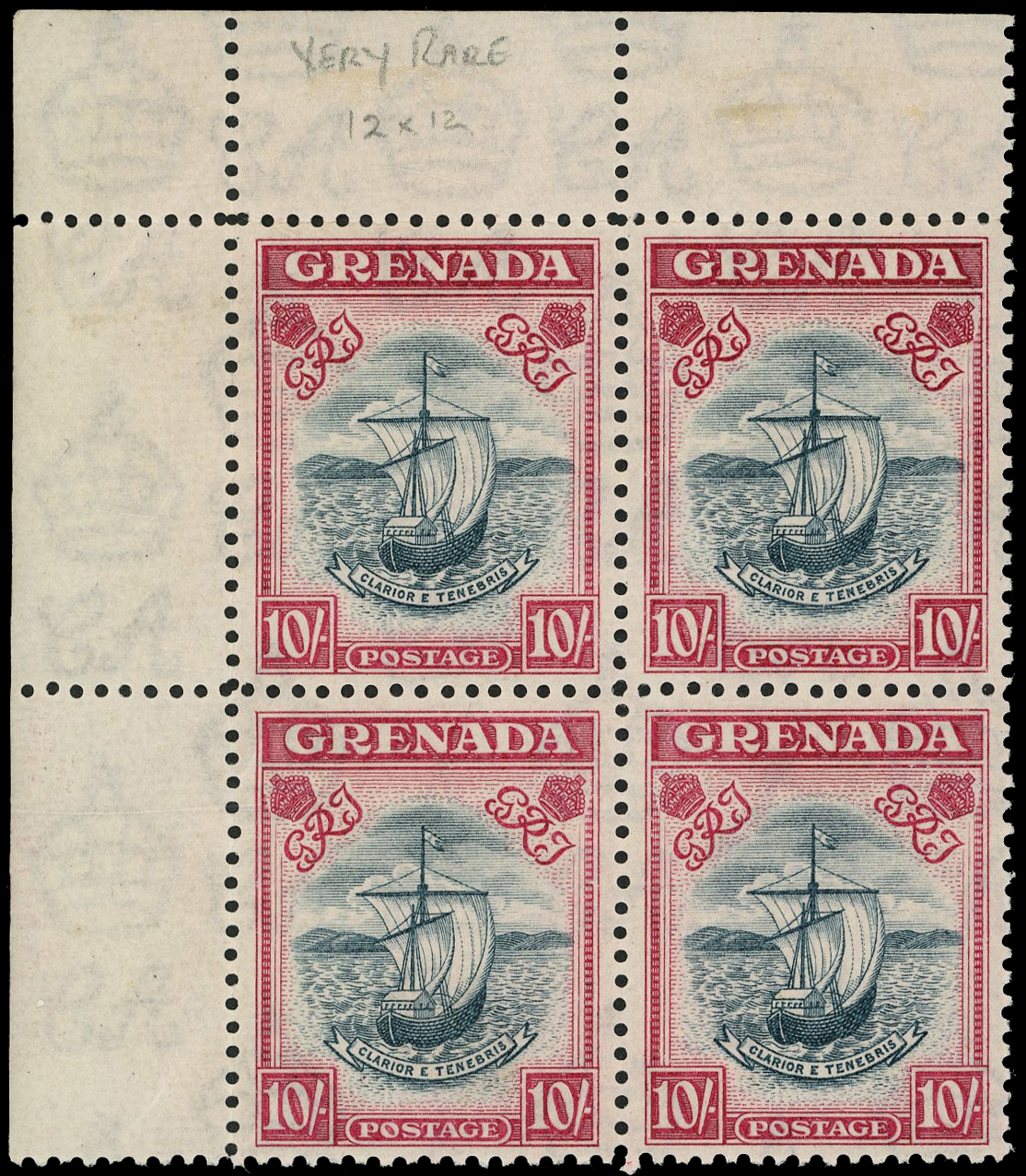 Grenada SG 163c block mint