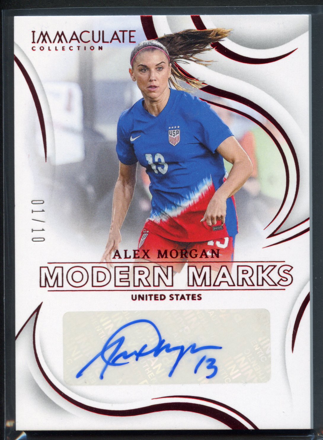 2024-2025 Panini Immaculate Alex Morgan Auto 01/10 No. MM-AM