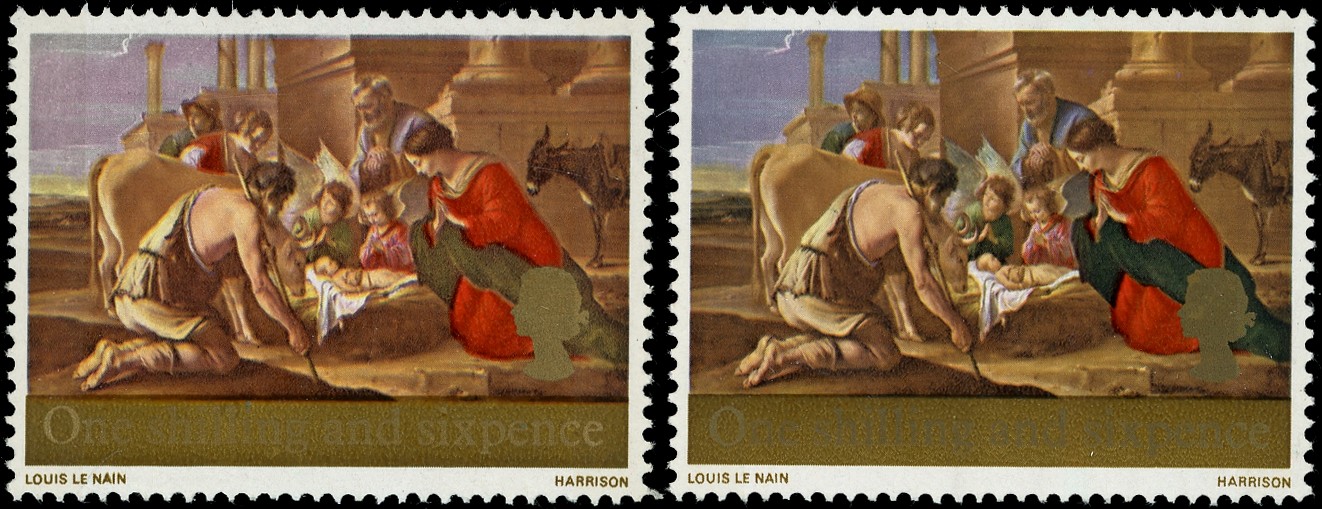 Great Britain 1967 1s6d Christmas with ultramarine...