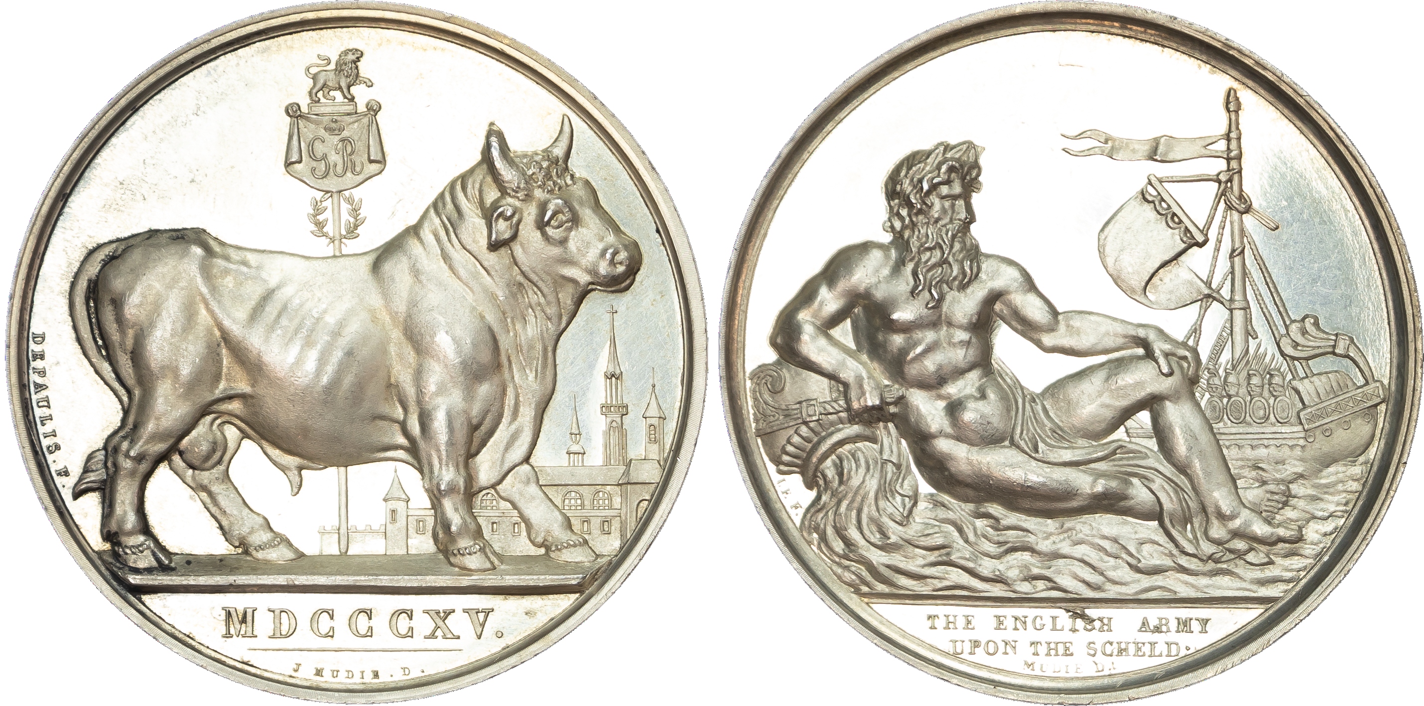 British Army in the Netherlands, silver medal, 1815