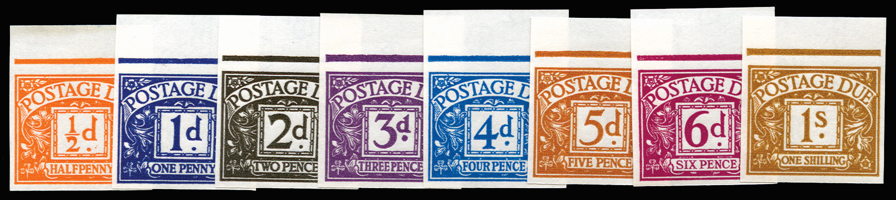 GB 1959 SG D56-64 imprimaturs