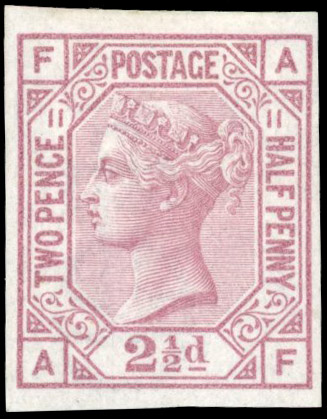 GB SG 141 1875 2½d Plate 11 imprimatur