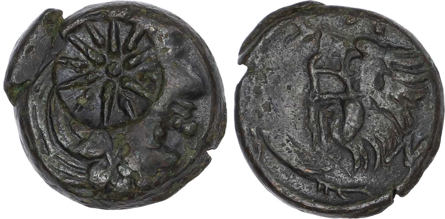 Kimmerian Bosporos, Pantikapaion Æ 20mm. Circa 310-304/3 BC. 
