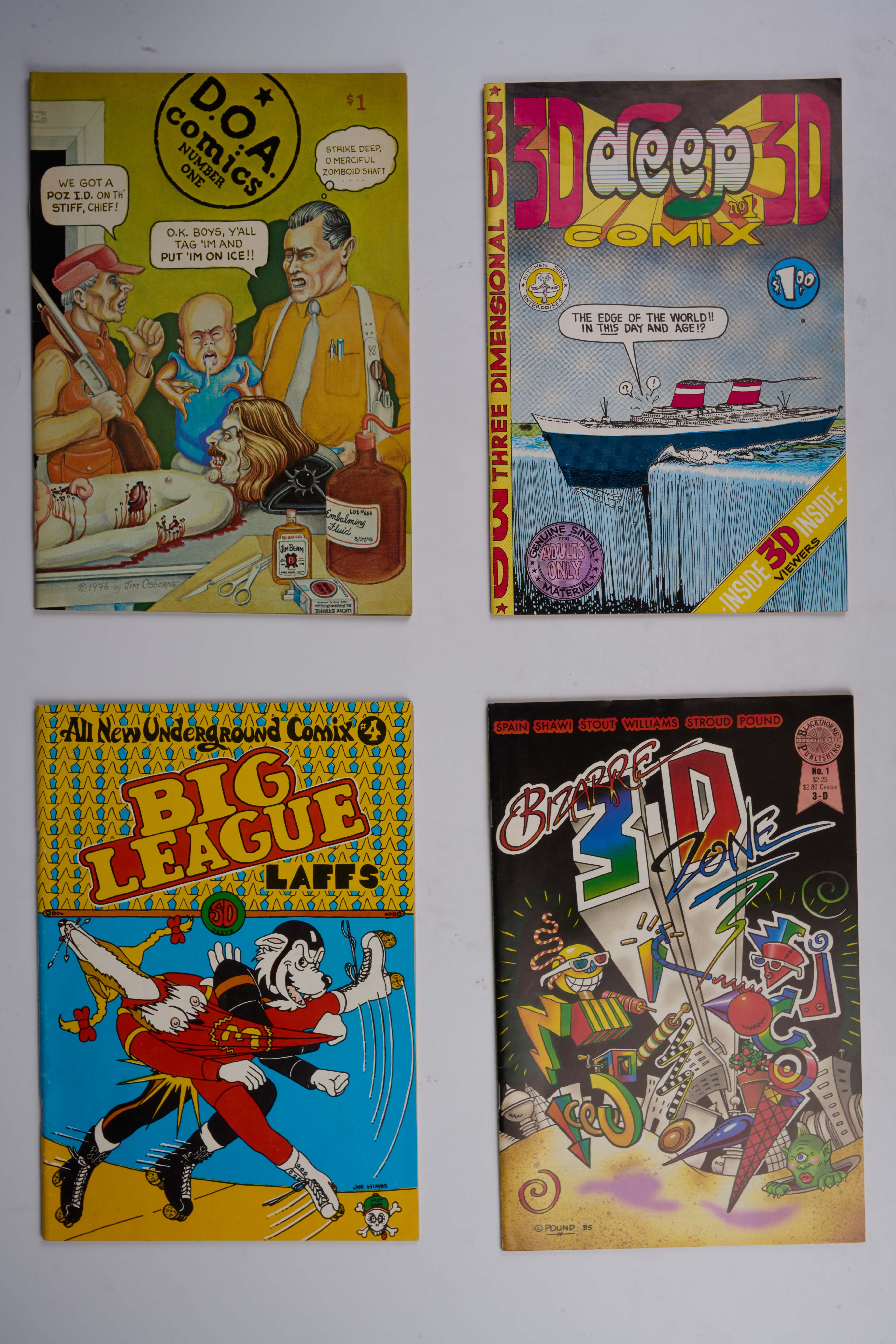Underground Comics: Roger Brand, Jim Osborne & More (Blackthorne/LastGasp/Kitchen Sink/Cozmic & More, 1969-82) Bundle of 23