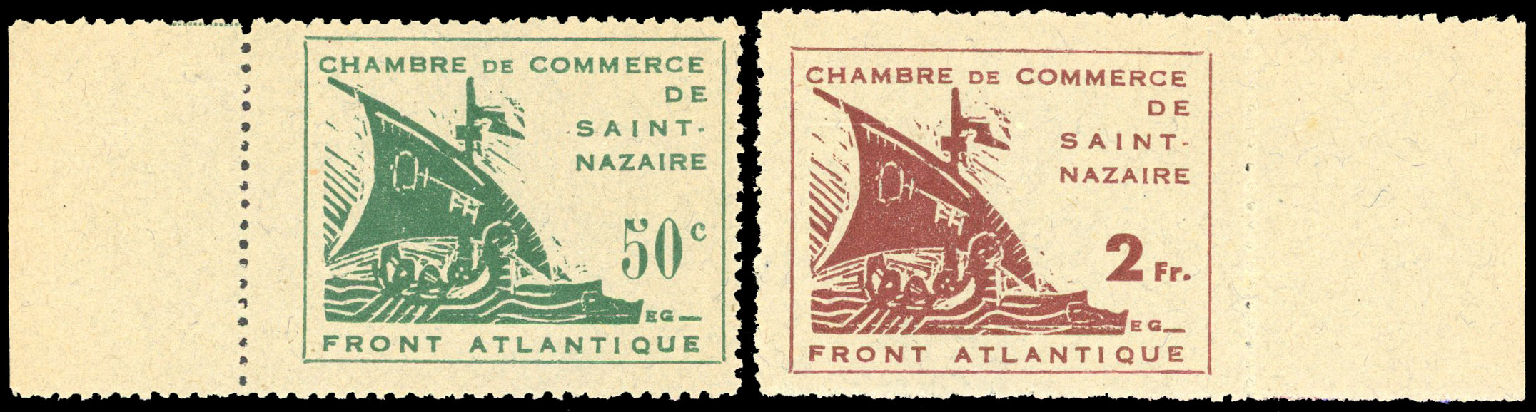 Germany 1945 German occupation of St Nazaire 50c....