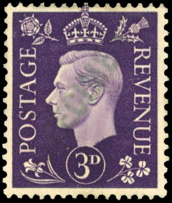 1937 3d Violet with SPECIMEN in green (SG467var)