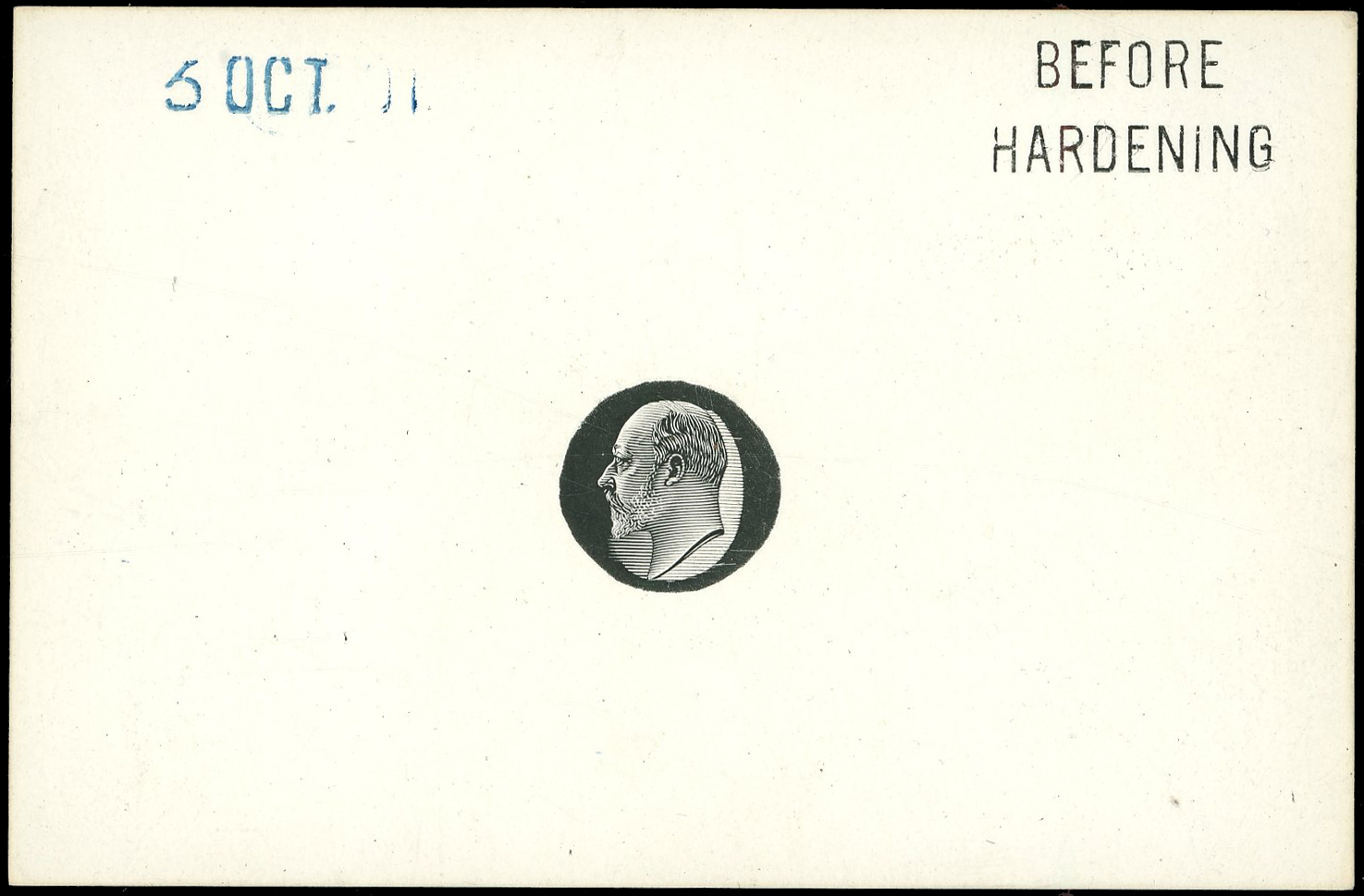 India KEVII head die proof