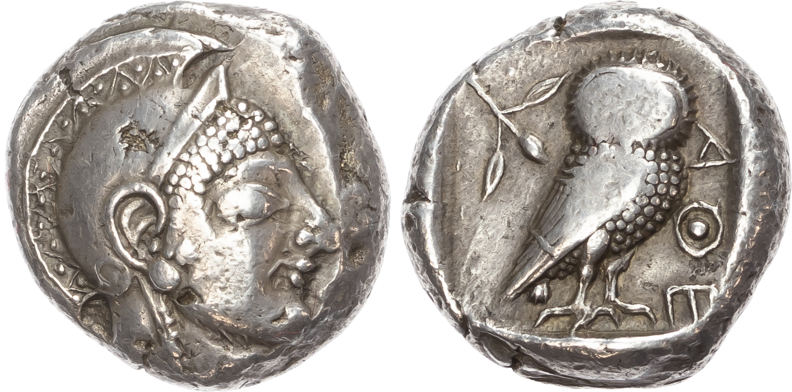 Attica, Athens (c. 500-480 BC) AR Tetradrachm, archaic style, 16.79g. 