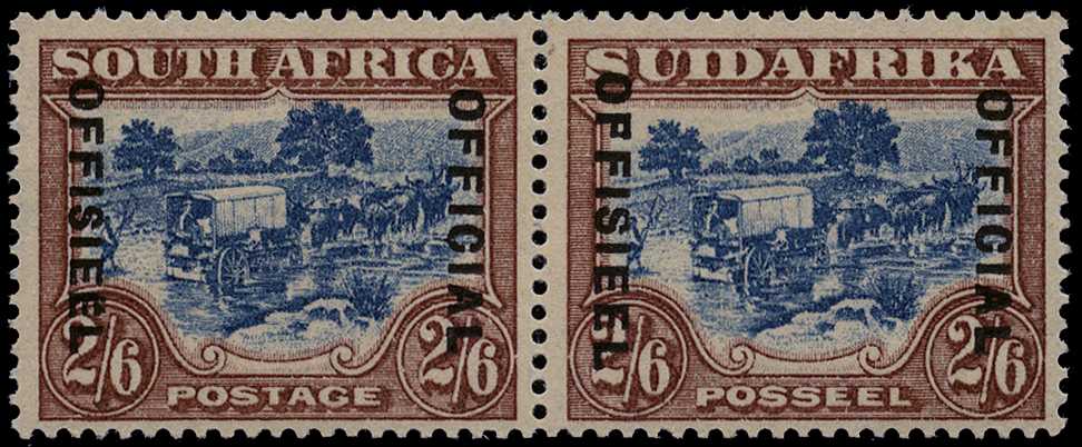 OFFICIALS: 1930-47 2s6d blue and brown...