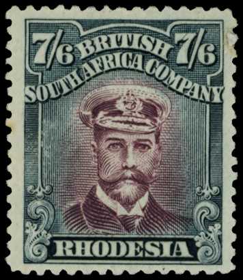 1922-3 7/6d Head Die IIIB, perf 14, white...
