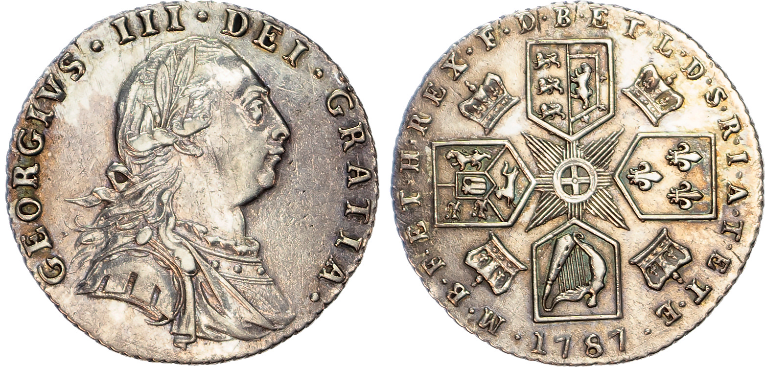 George III (1760-1820), Sixpence, 1787