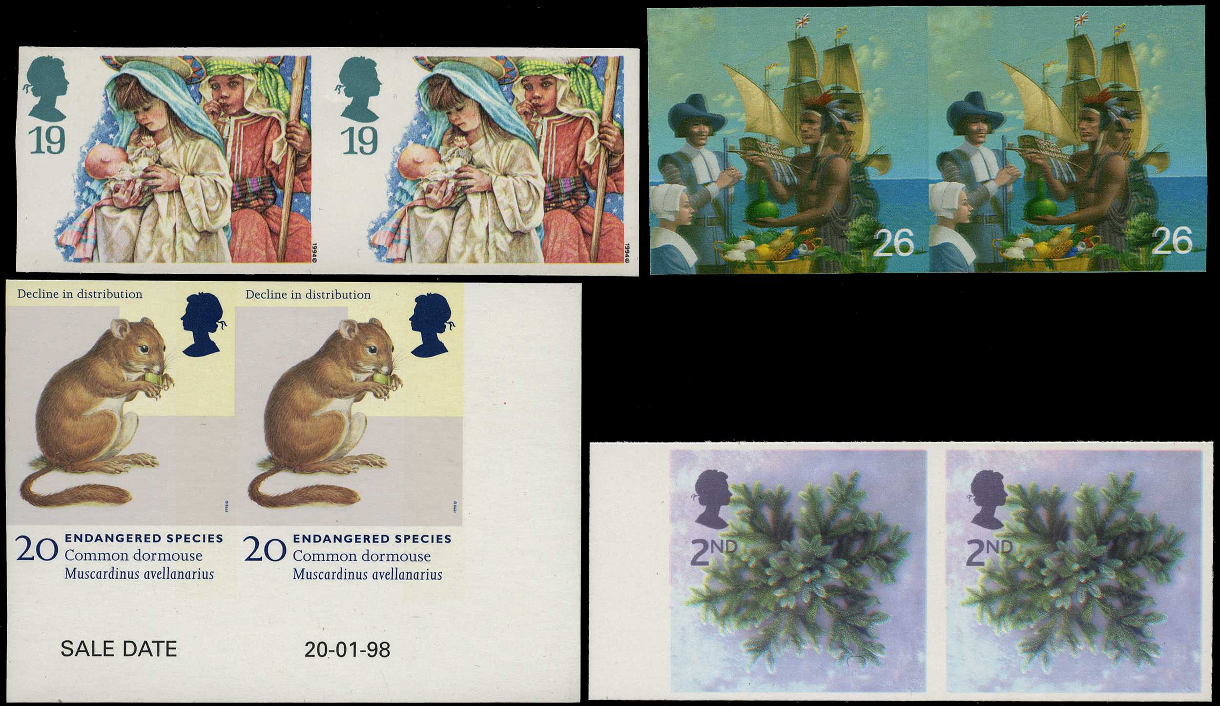 1994-2002 selection of unmounted mint...