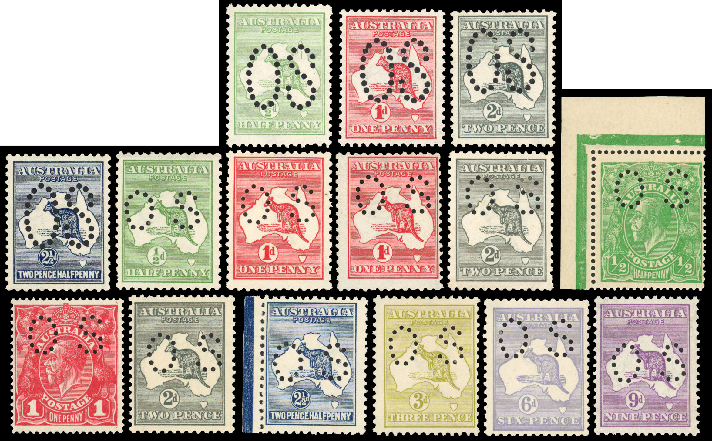 Australia official stamp accumulation