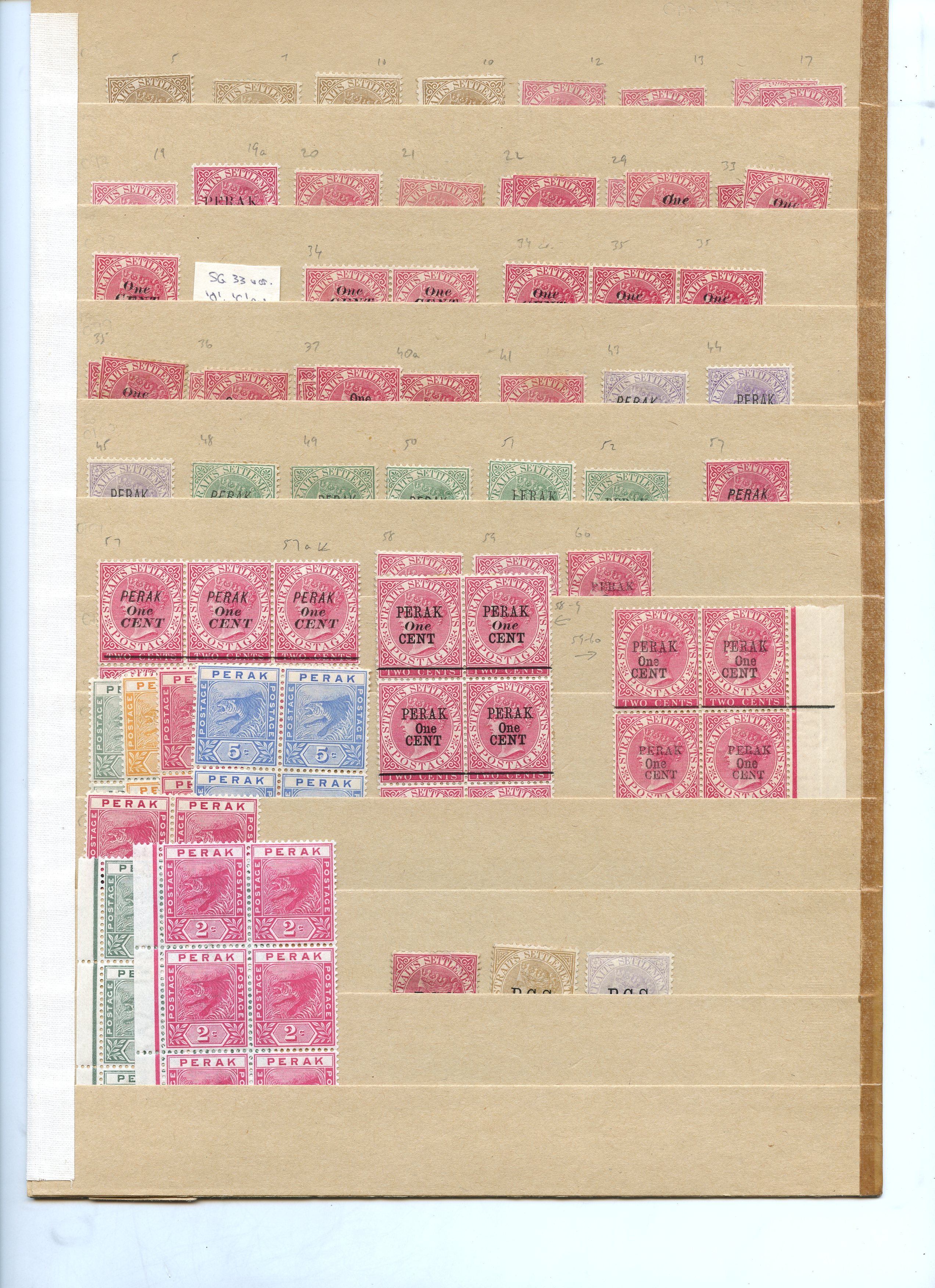 Perak SG 2/65 range mint