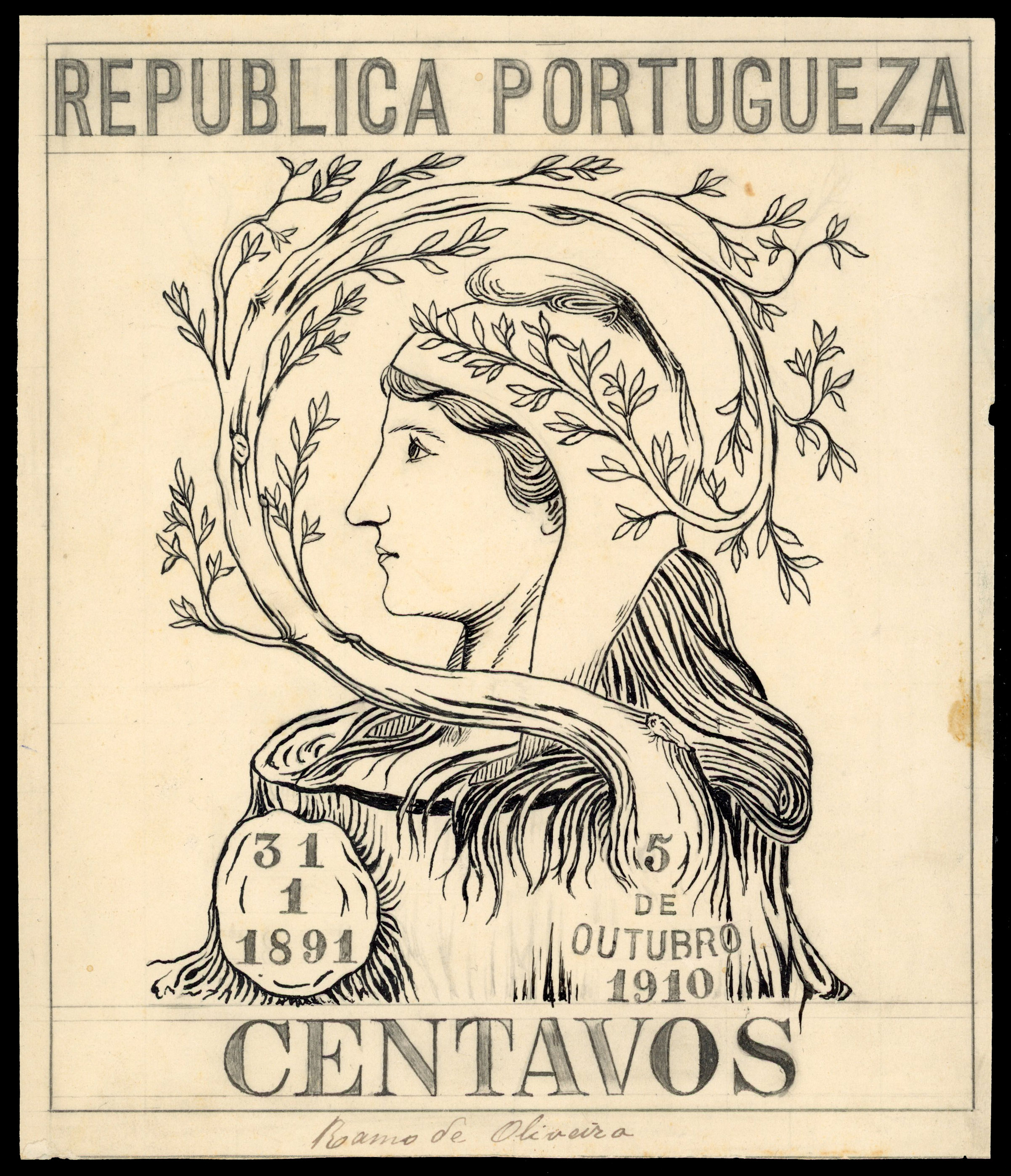 Portugal 1912 hand-drawn essay