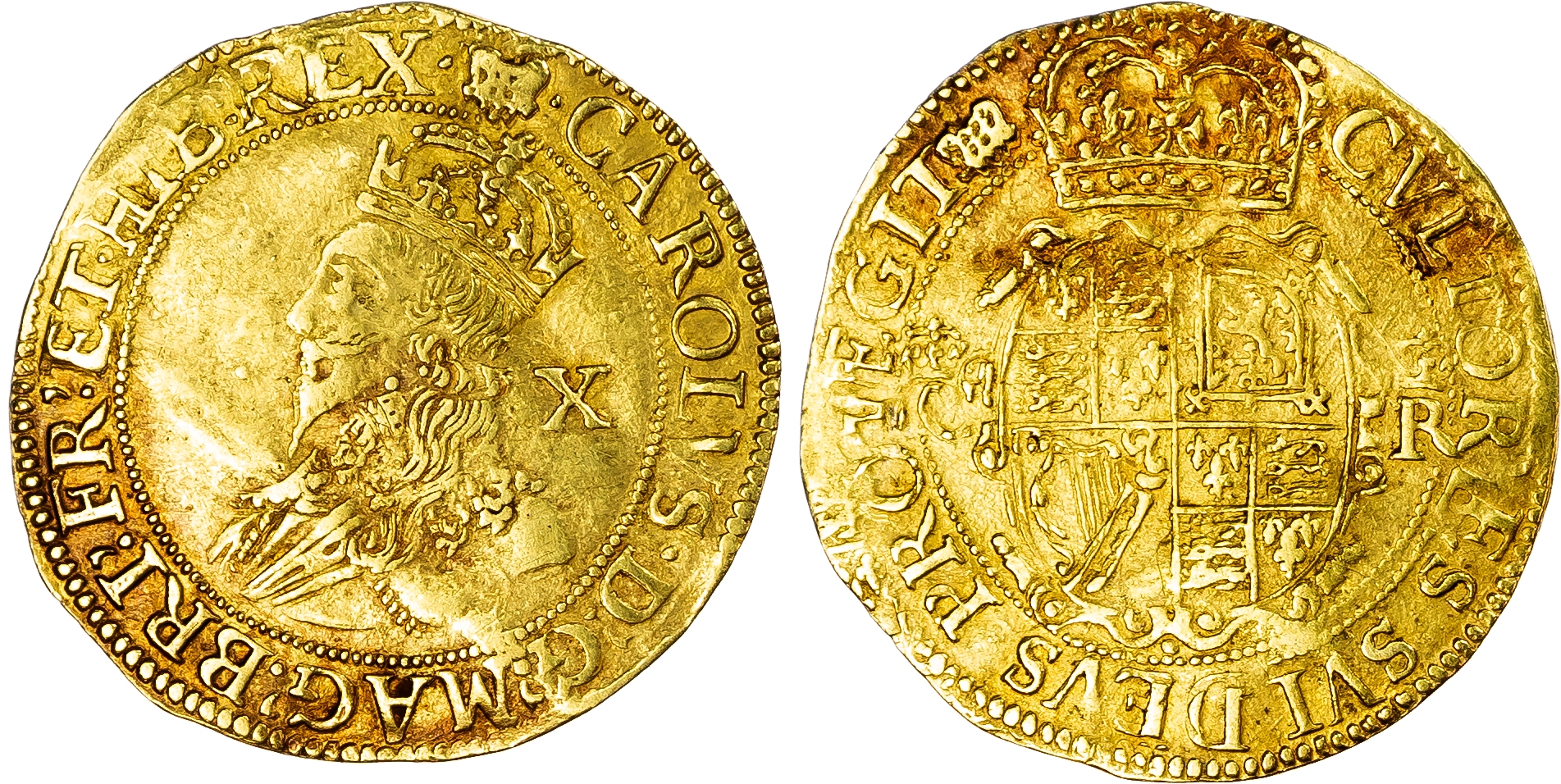Great Britain. Charles I AV Double Crown. 1633-34. 
