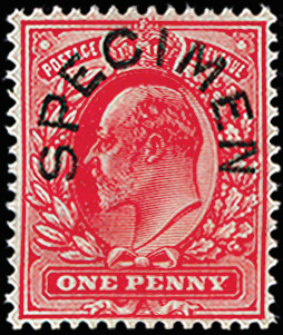 GB 1902 (SPECIMEN) SG219s