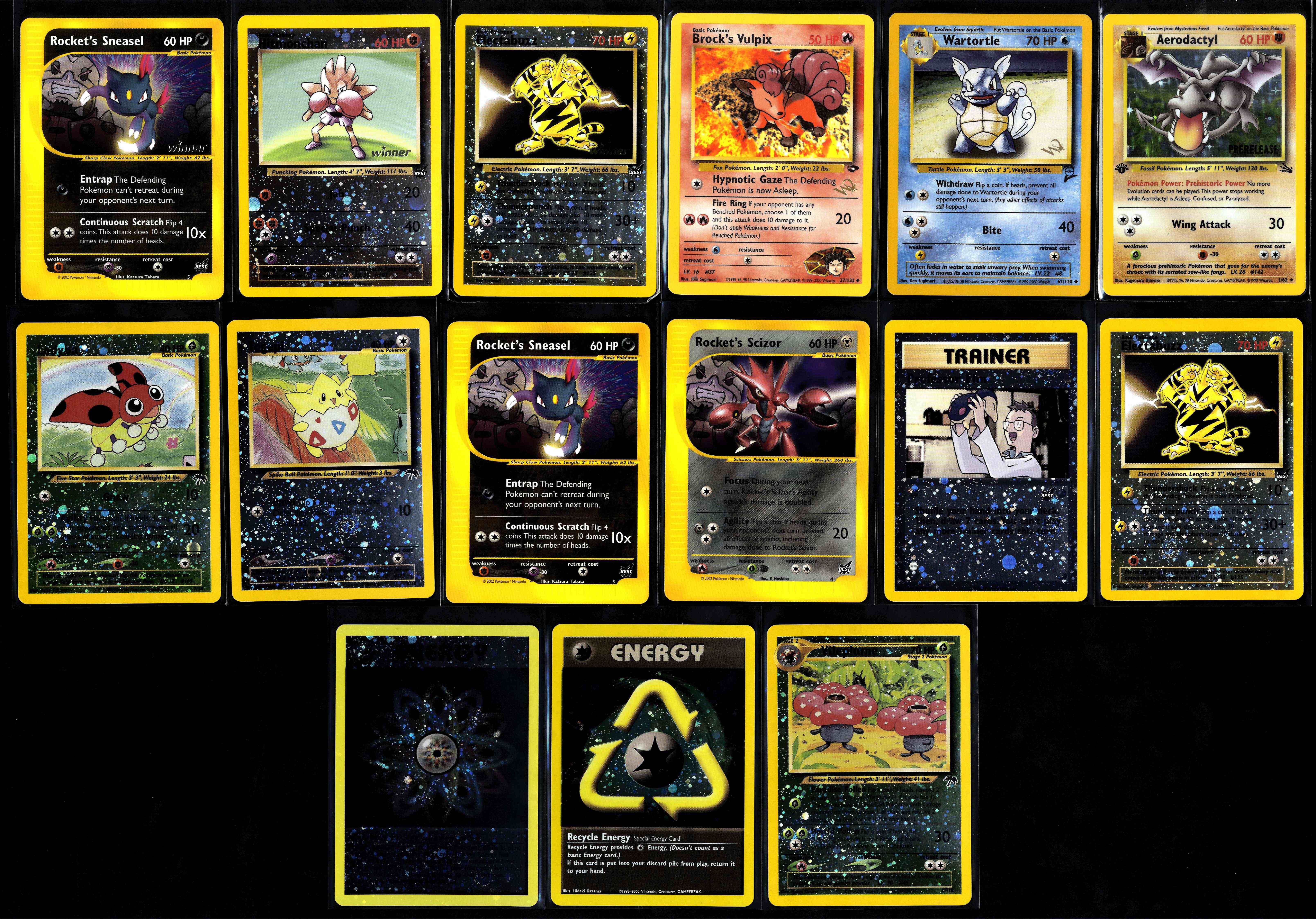 Misc. Promotional cards - Prerelease, W Stamp, Energise Your Game, Best in Game - 15 Cards