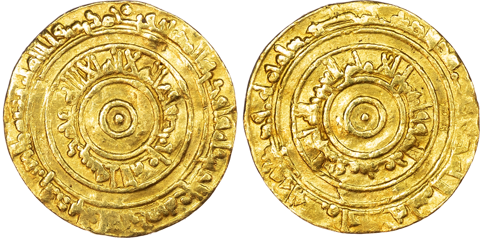 Fatimid, al‑‘Aziz (AH 365‑386 / 975‑996 AD), gold Dinar, AH 368 / 978/9 AD, Misr