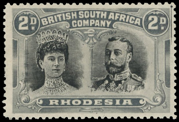 2d black and grey-black RSC D,  position 43 printer's mark mint