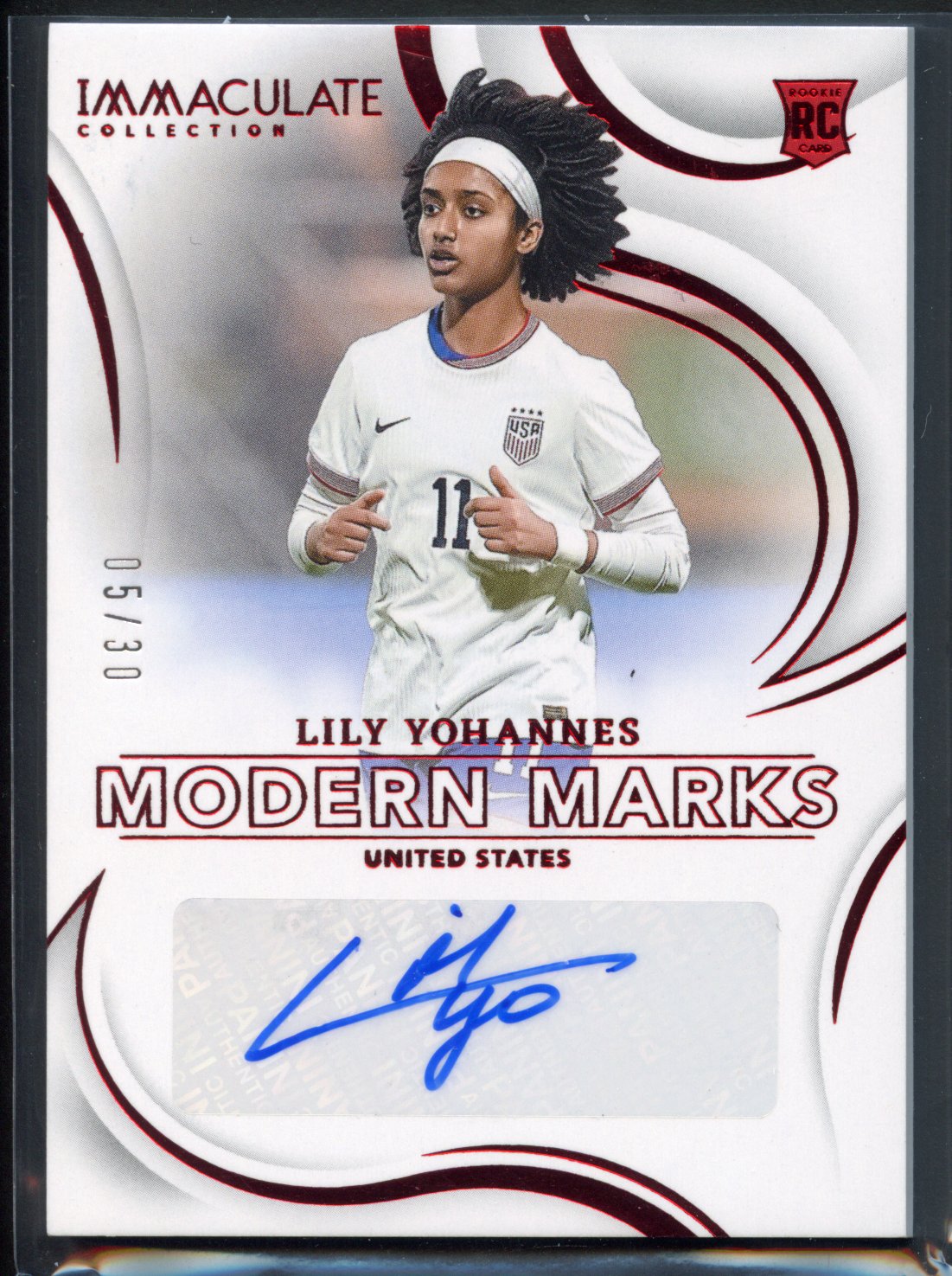 2024-2025 Panini Immaculate Modern Makers Lily Yohannes Autograph 5/30