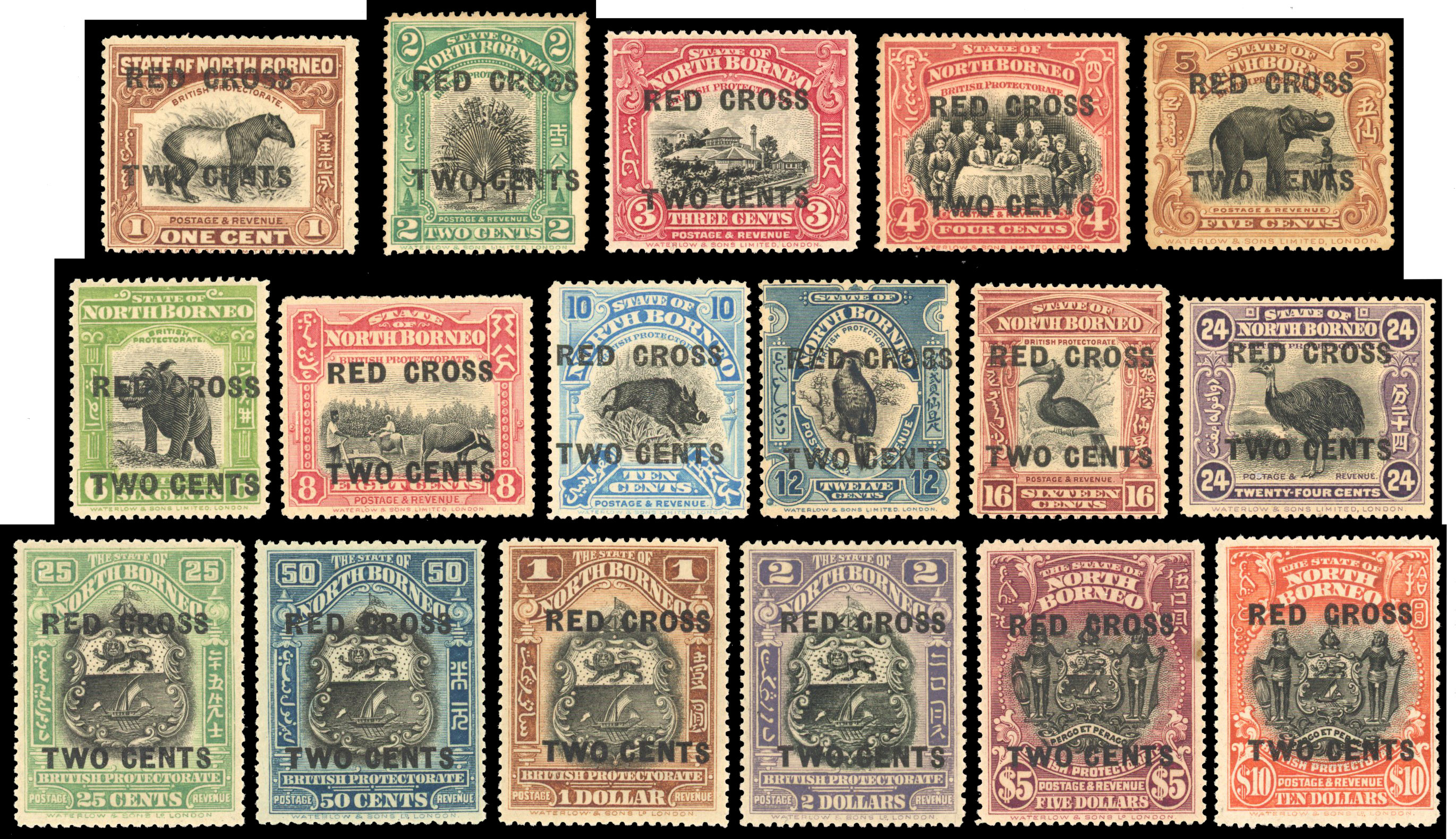 North Borneo SG 214-234 mint